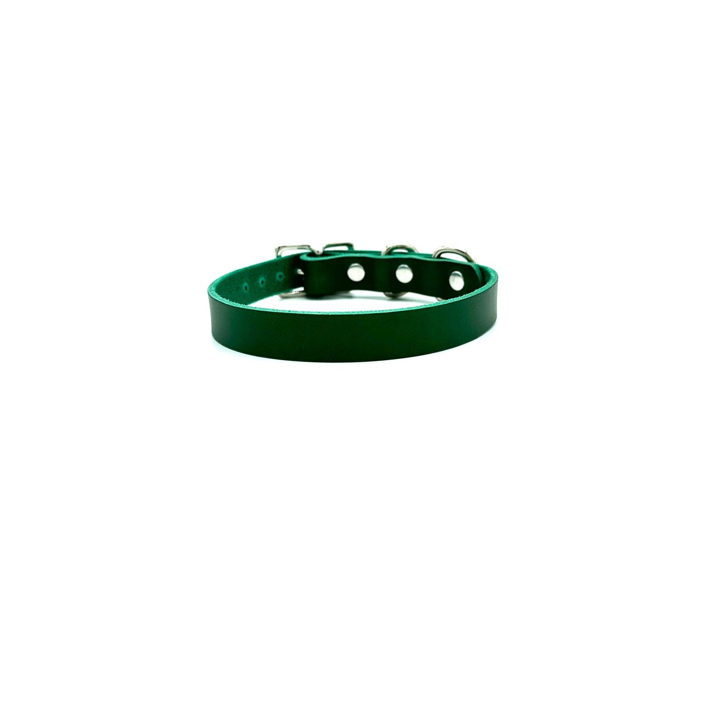 Classic Italian Leather Dog Collar