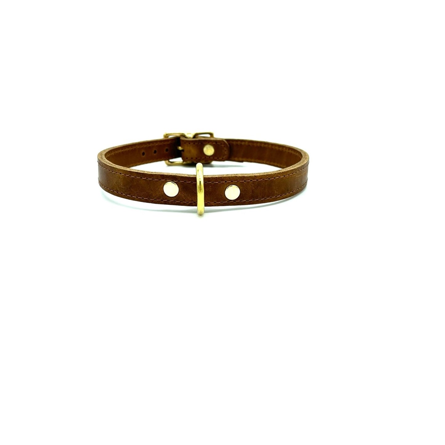 D-Ring Collar Buffalo Leather