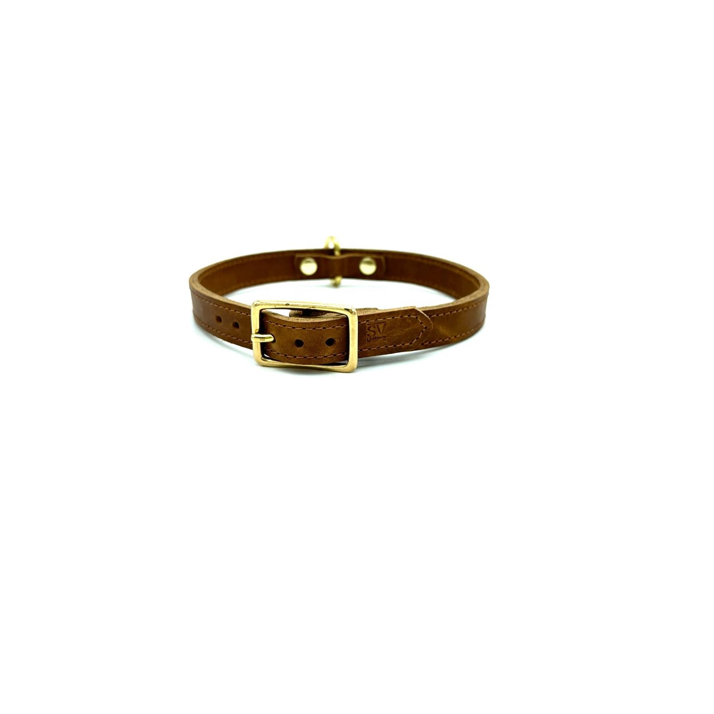 D-Ring Collar Buffalo Leather