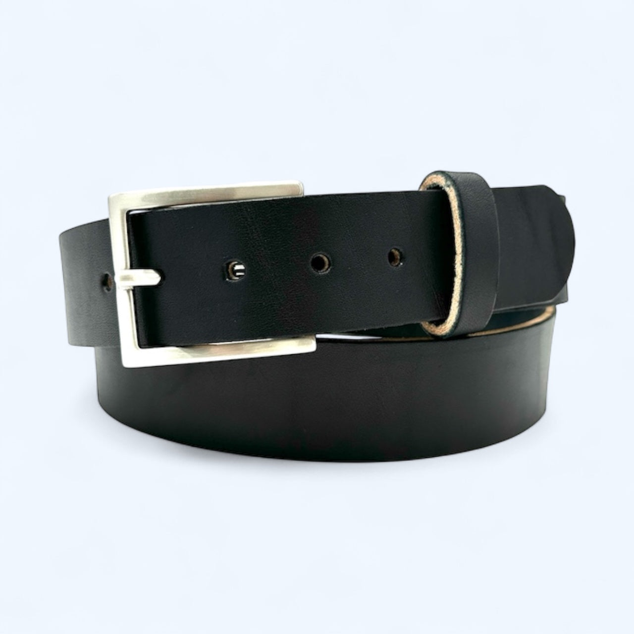 D-Ring Wickett & Craig Black Leather Dog Collar